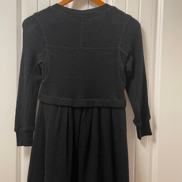 Marc by Marc Jacobs 100% Wool Waffle Babydoll Button Dress Black – XS - Picture 8 of 13